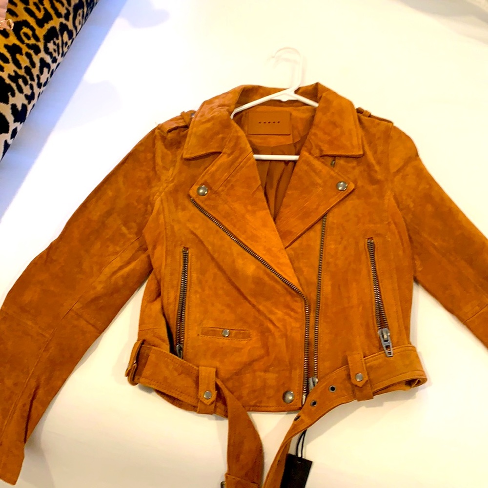 Blank NYC moto jacket. Suede. NWT